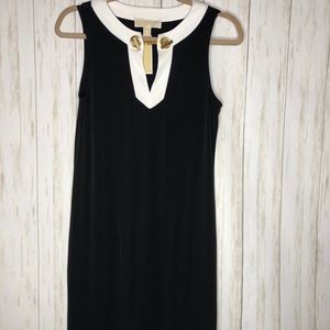 black and white Michael Kors basic dress